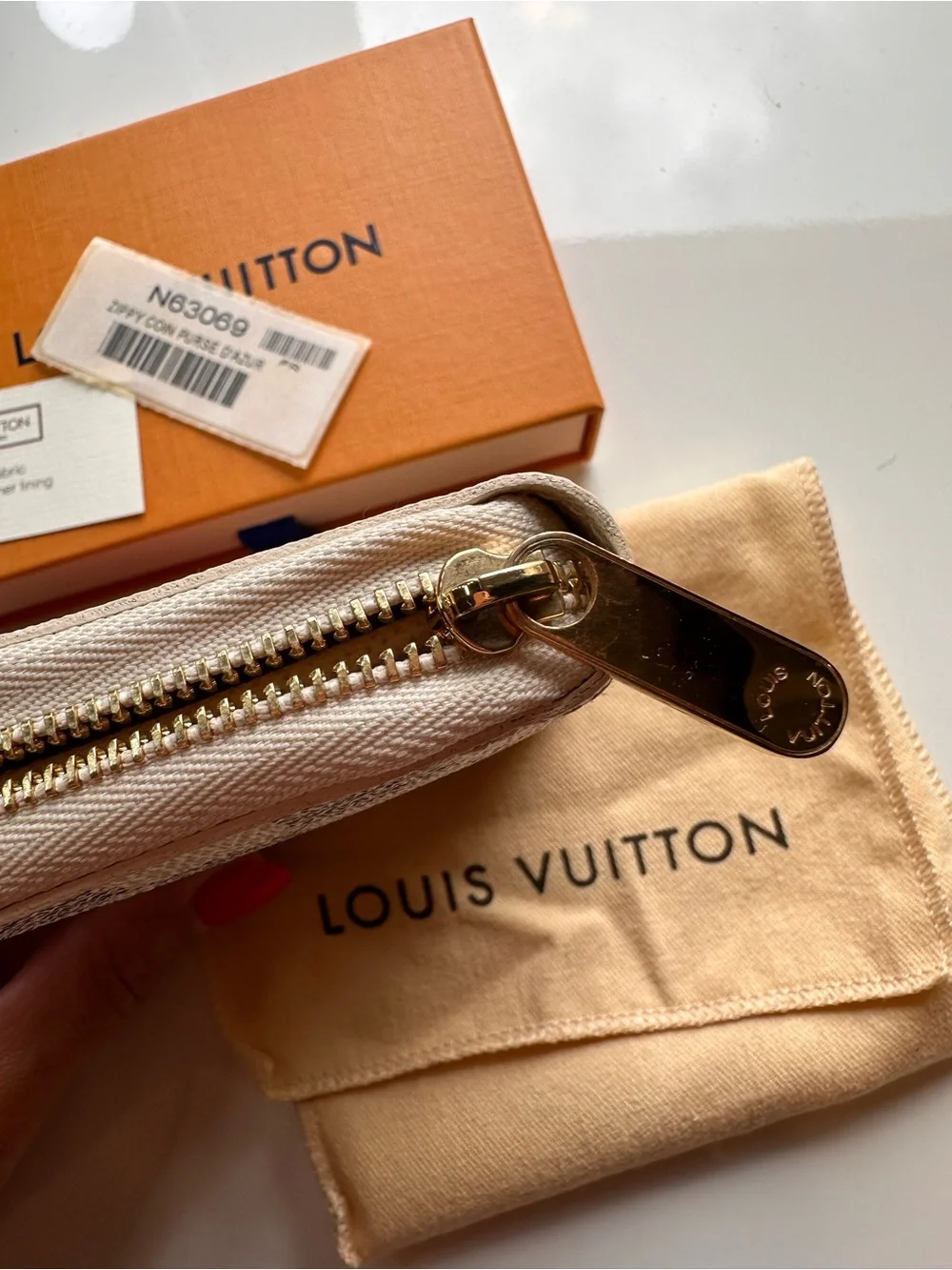 Louis Vuitton Damier Azur Zippy Coin Purse